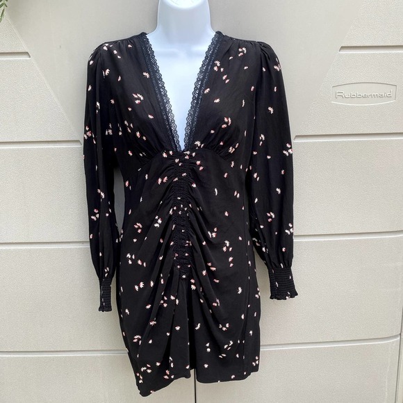 Thakoon Women's Collective $350 Floral Front Ruched Dress Size 4 - Picture 7 of 13